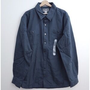 NWT Duluth Fire Hose Shacket Flannel Lined Standard Fit Limber Blue XL Tall